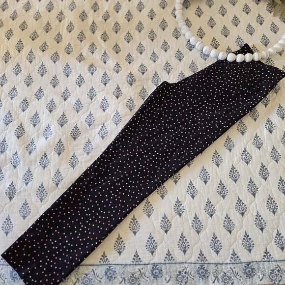 Jenna Rose Black Polka Dot High Rise Ankle Skinny Pants M Retro Stretch - Picture 6 of 11